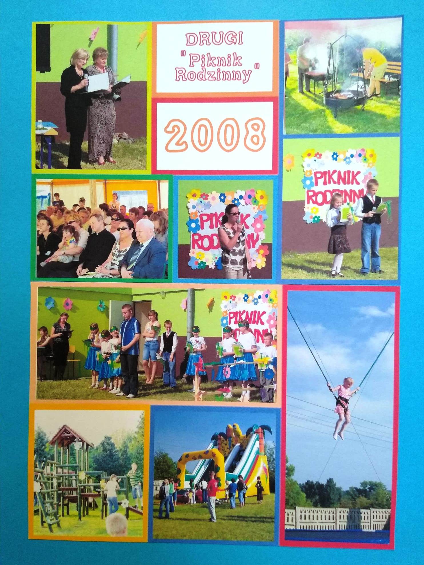 collage zdjęć z pikniku 2008
